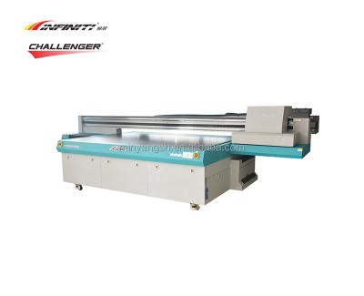 China CHALLENGER FY-1325R Large Format Printing Machine Retail UV Varnish Printing Linear Motor Ricoh Gen 5 UV Flatbed Printer for sale