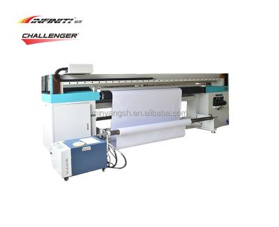 China Stores CHALLENGER 2.2M UV Belt Printer PVC Film Feeding Wallpaper Printing Machine Digital Printing UV Roll To Roll Printer for sale