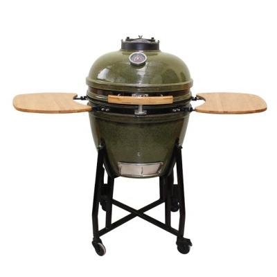 China Easily Assembled Hot Sale 23inch Kamado Charcoal BBQ Grill Aliker Ceramic Outdoor BBQ Smoker Smokeless Grill for sale