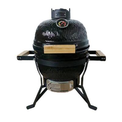 China Aliker Easily Assembled 13 Inch BBQ Ceramic Grill Charcoal Smokeless Outdoor Grill with Streamlined for sale