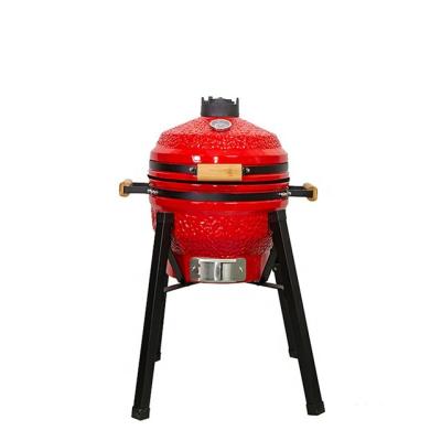 China Aliker Easily Assembled 16 Inch - Tall Ceramic BBQ Grill Feet BBQ Grill Charcoal Smokeless Outdoor Kamado Grill for sale