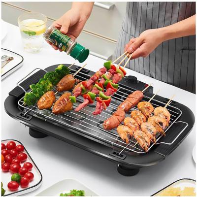 China ALIKER Commercial BBQ Indoor Tabletop Smokeless Electric Grill with Thermostat and Grill Size for sale