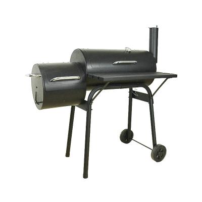 China Easily Assembled Black Aliker Charcoal Grill Barbecue BBQ Grill With Wheel And Side Table for sale