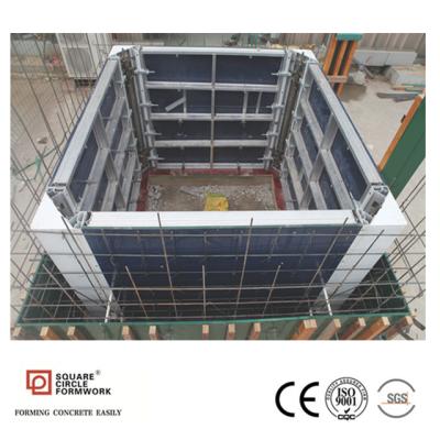 China Concrete construction form mouldsElevator concrete shaft formwork - construction frames for elevator shafts for sale