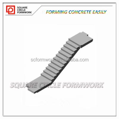 China One Time Concrete Stepping Form Casting Precast Stairs 15-30 Steps for sale