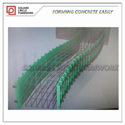 China Circumflex Reusable Plastic Curved Wall Formwork System for sale