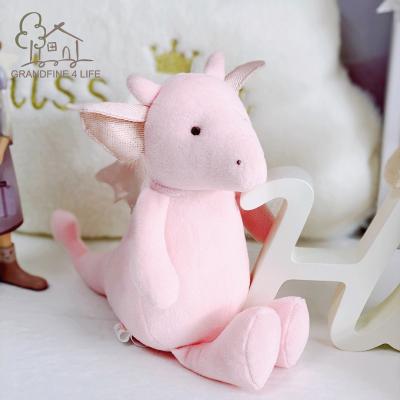 China Grandfine Plush Toys Luxury Handmade Pink Dragon Soft Stuff Plush Toys Stuffed Animal For Kids Gift for sale