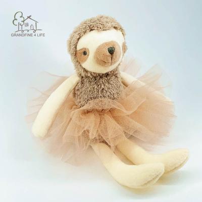 China Deluxe Handmade Tutu Sloth Grandfine Ballet Soft Toy Plush Stuffed Animals Toys for sale