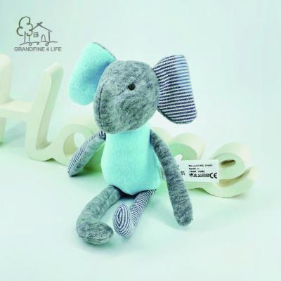 China Deluxe Blue Plush Grandfine Elephant Baby Nursery Doll For Newborns Mini Plush Toys Doll Cartoon Toy for sale