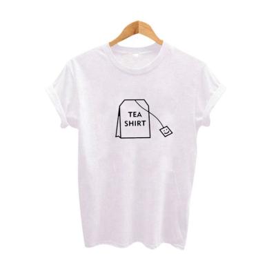 China Anti-Wrinkle New Fashion Custom Summer Clothes Customized Graphic Printing Women T-shirts for sale