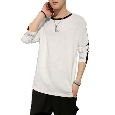 China Anti-Wrinkle Wholesale OEM T-shirt Loose Long Sleeve T-shirt Full Sleeve T-Shirt For Men for sale