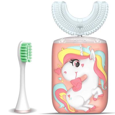 China Cartoon Kids Sonic Electric Toothbrush For Kids U Shape Kids Deep Cleaning Electric Toothbrush for sale