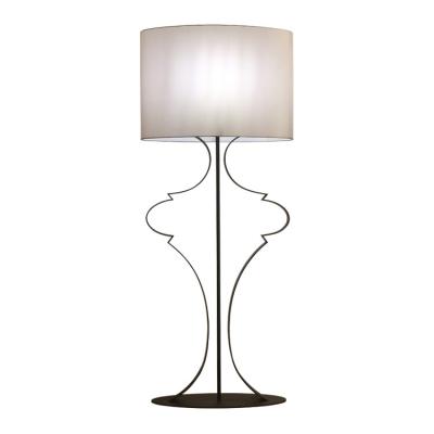 China New Style Hotel Modern Simple Decorative Lobby Wooden Tripod Luxury Metal Led Floor Lamp for sale