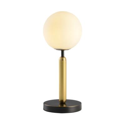 China Modern Contemporary Black Luxury Side Stand Metal Night Shade Bedside Table Lamps for sale