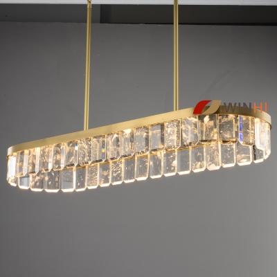 China Wholesale Modern Decorative Modern Copper Antique Brass Chandelier Mineral Crystal Lighting for sale