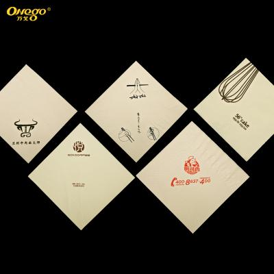 China Hotel Restaurant 2 Ply Wholesale 230 Ply Pulp Towel Printed Bamboo Paper With Logo for sale