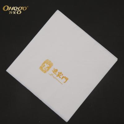 China White Cheap Natural Custom Printed 2 Ply 40*40 Tissue Paper Dinner Sanitary Napkins for sale