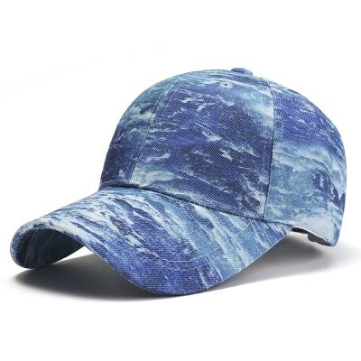 China JOINT JOINT Tie Dye Gradient Sports Baseball Cap For Men Fashion Sublimation Printing Trucker Hat for sale