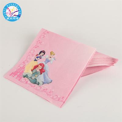 China All 2019 Festival Girls Birthday Gifts Princess Theme Party Supplies Princess Paper Napkins for sale