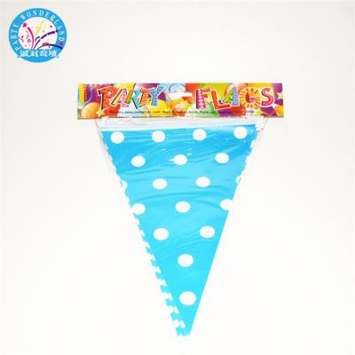 China New Products Pennant Polka Dots Spot Bunting String Flag Party Decoration Party Supplies Hanging Bunting Banner for sale