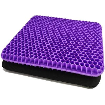 China Hot Selling High Quality Anti-static Gel Cushions Ergonomic Sofa Chair Seat Purple Blue Ergonomic Black Orange Black Cushion for sale