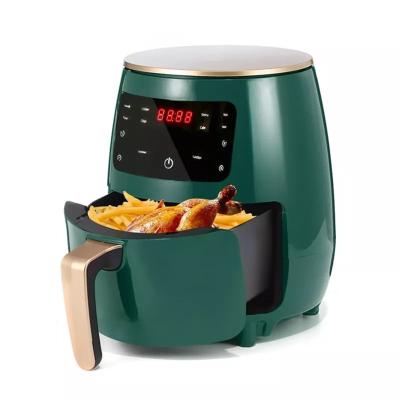 China Sale Coupon Health Touch Fryer Smart Cooker 1400w 4.5L LCD Air Deep Fryer Without Oil Air Cooker Deep Fryer for sale