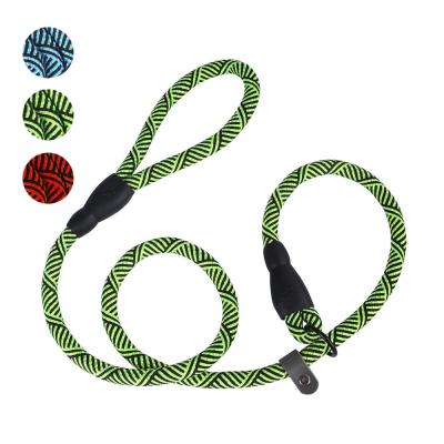 China Factory Direct Leather Nylon Single Chain Rope Traction P Dog Round Rope Traction Dog Explosion-Proof Chain for sale