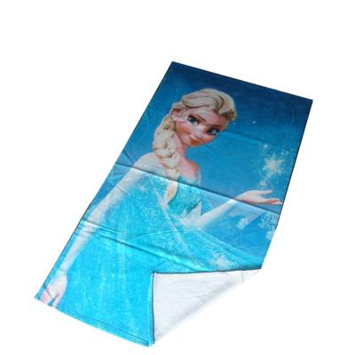 China Disposable Full Color Custom Cotton Digital Printing Towel Logo for sale