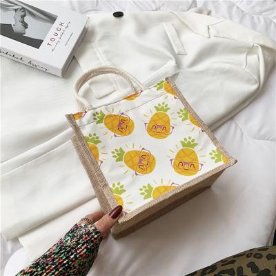 China Latest food grocey women's small jute bag packaging wine bag lunch natural organic eco-friendly goods wholesale eco-friendly for sale