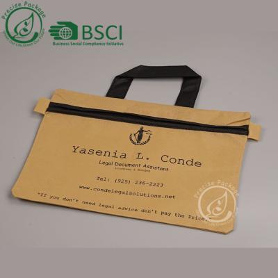 China Cheap custom store folders a4 document zipper bag with printing logo for sale