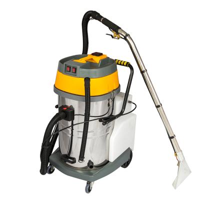 China Hotel Carpet Cleaning Vacuum Cleaner 3000W 70L Stainless Steel Tank 2 Motors Industrial Car Jet Wash Vacuum Cleaner for sale