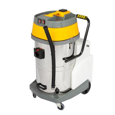 China Hotel 3 Motors Carpet Cleaning Vacuum Cleaner 70L Stainless Steel Tank Water Jet Car Wash Vacuum Cleaner for sale