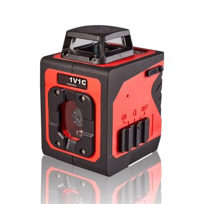 China Professional High Beam 1V1C RED 2M Precision&Visibility Laser Level Laser Level Laser Class, Wavelength 635nm 87x71x106mm for sale