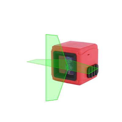 China Portable Line Laser Level Nivel Laser Cube Self Leveling Green Beam Lasers For Tile Ceiling Floor Lazer Levels 65x65x65mm for sale