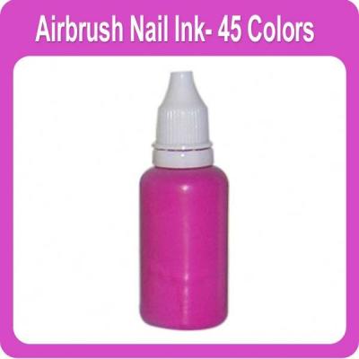 China Water Based Acrylic Ink Temporary Airbrush Nail Ink 45 Different Colors Available for sale