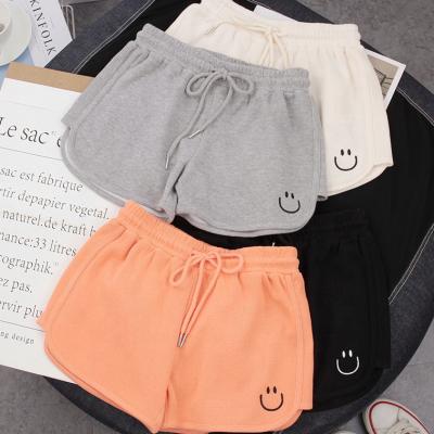 China Anti-Wrinkle Summer Wholesale Women's Sports Shorts Yoga Shorts Running Loose Casual Custom Gym Short for sale