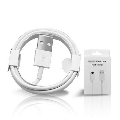 China Convenient factory price 5v1a usb cable for iphone 1m usb date white cable for iphone for sale