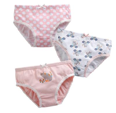 China New Products Antibacterial Children Briefs Cheap Price Young Girl Underwear for sale