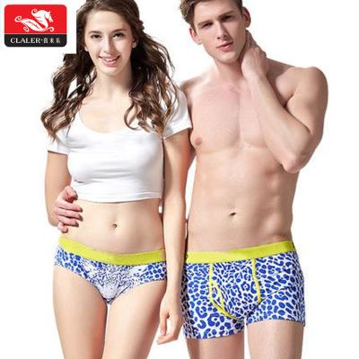 China Antibacterial Printing Underwear Briefs Lovers Modal Mens Briefs Women Boxer Shorts Shorts for sale