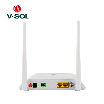 China Fiber Optic Cable TV Network RF Port CATV WIFI 2LAN GEPON ONU V2802WT V2802EWT for sale