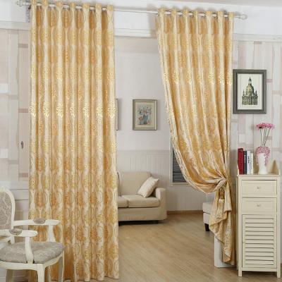 China French Fabric Curtain OEM&ODM Designs Jacquard Window Curtain Cheap Stock Ready Flat Polyester Fabric Curtain Wholesale zu verkaufen