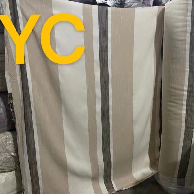 Κίνα New Desgin Breathable Good Quality Yarn-dyed Polyester Heavy Linen Look Curtain Fabric προς πώληση