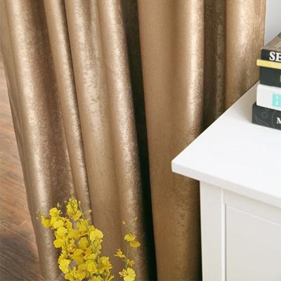 中国 Blackout Wholesale Keqiao Cafe Gray Velvet Blackout Polyester Fabric Curtain Stock 販売のため