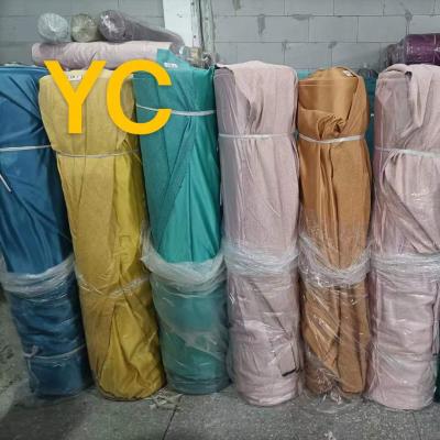 China Breathable Polyester Cotton Blackout Shading Fabric Home Textile Curtain Fabric à venda