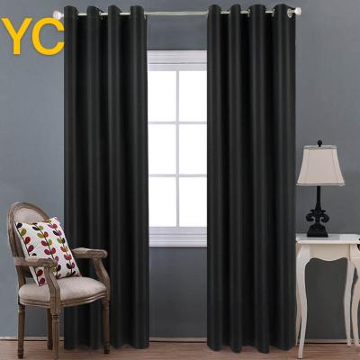 China Breathable Only Super Black Blackout Clearance Washable Curtain Fabric For Living Room à venda