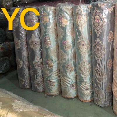 China Wholesale Customized High Quality Breathable Multicolor Jacquard Curtain Fabric à venda