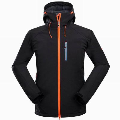 China Custom Breathable LOGO Male Outdoor Soft Shell Anorak Jacket Waterproof Windproof Thermal Rise Jacket for sale