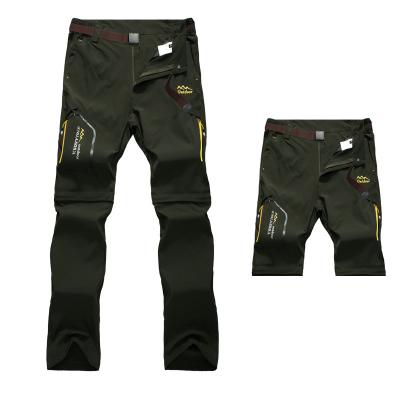 China Summer Breathable Quick Dry Dismountable Pants Outdoor Men Women Breathable Waterproof Pants for sale