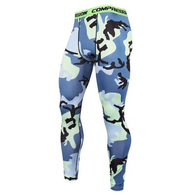 China Breathable Men's Casual Pants Camo Leggings Men's Sports Pro Compression Pants Basketball Running Fitness Pants for sale