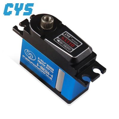 China HT Digital RC CYS-BLS3310 5KG Full Torque Stall Torque Stall Metal Brushless Titanize Gear Servo For 500-550 Helicopter Airplane for sale